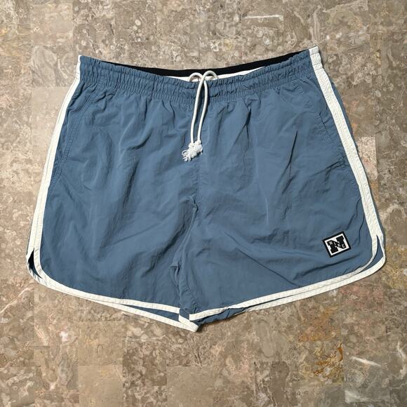 Nike Shorts Mens Large Blue Heritage Woven Nylon Gym Running HJ4087 - Picture 1 of 10